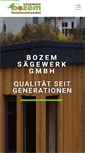 Mobile Screenshot of bozem-saegewerk.de